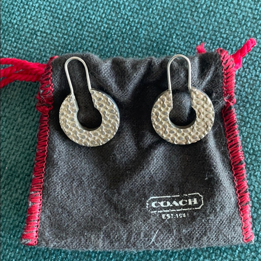 Coach earrings and original Pouch